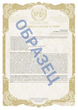Образец Приложение к СТО 01.064.00220722.2-2020 Пущино Сертификат СТО 01.064.00220722.2-2020 